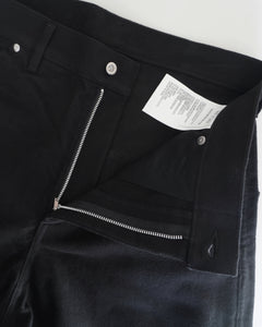 TUKI double knee pants / black / cotton melton / size2