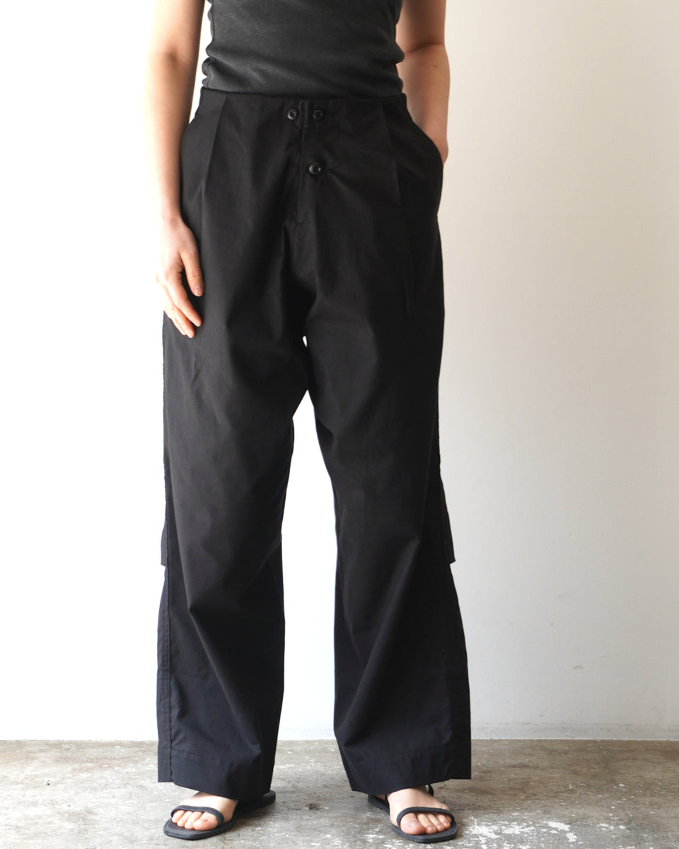 TUKI パジャマパンツ ブラック TUKI (ツキ) 0041【PAJAMAS】 (SHEETING) パジャマパンツ (BLACK