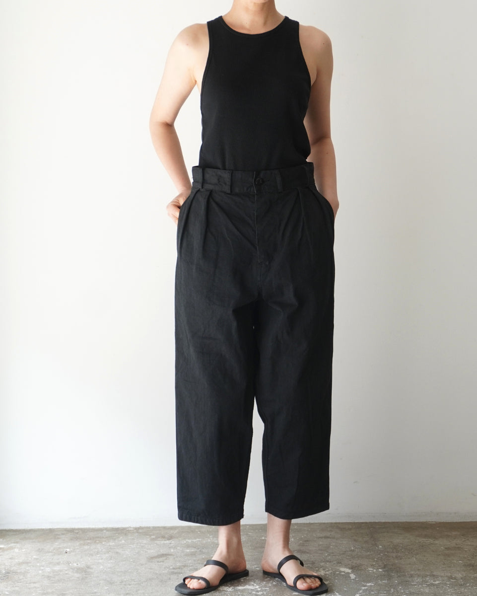 Jounghee Furuta 慈雨 ブラックパンツ TUKI flyer pants G/D フライヤーパンツ 原田服飾研究所【正規通販店
