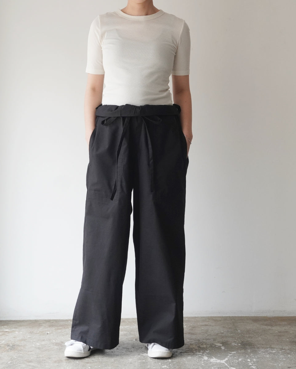 TUKI COMPAT PANTS 原田服飾研究所　ブラック TUKI pajamas【正規通販店】スリーピングパンツ 通販 原田服飾研究所