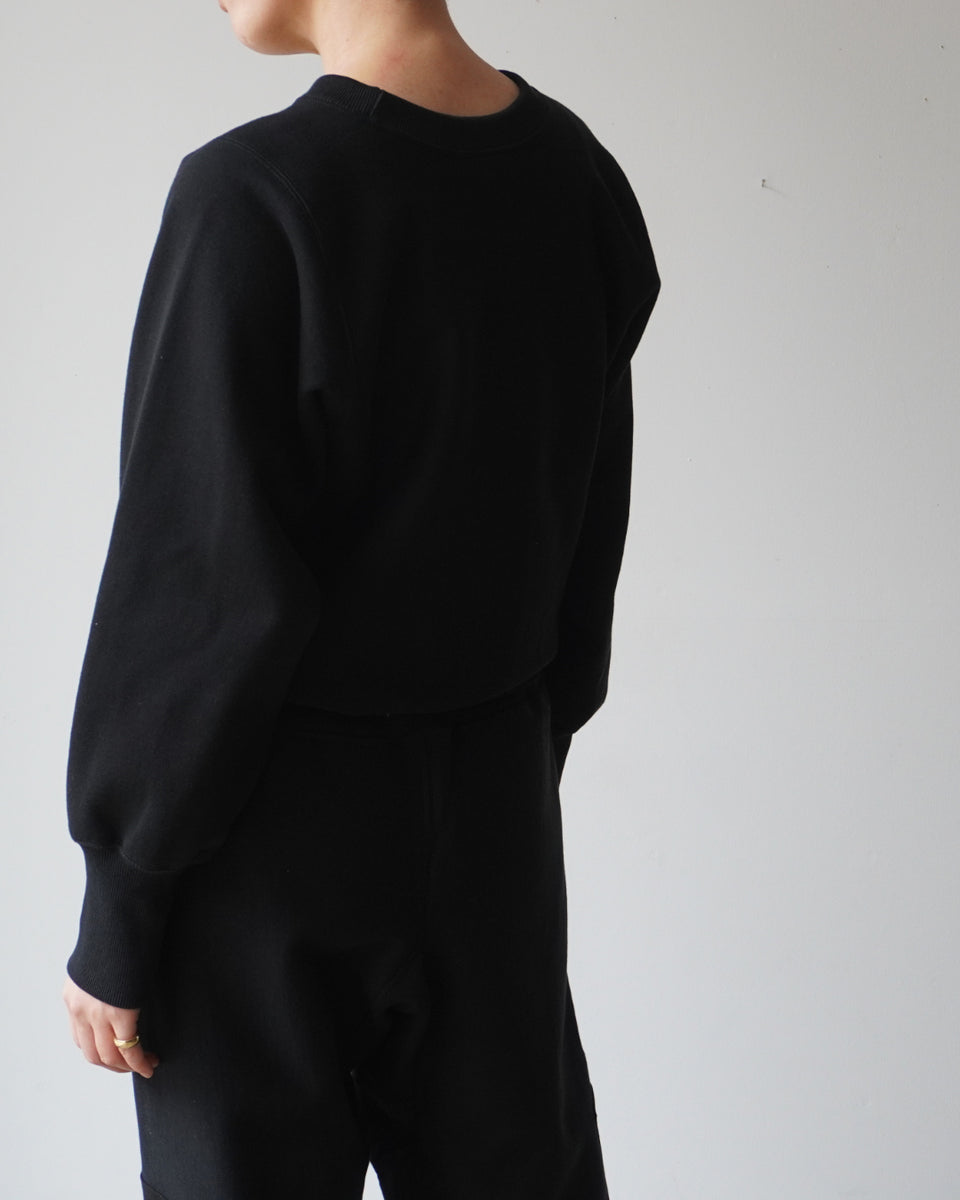 TUKI cotton jumper / black 通販 【正規販売店】コットン