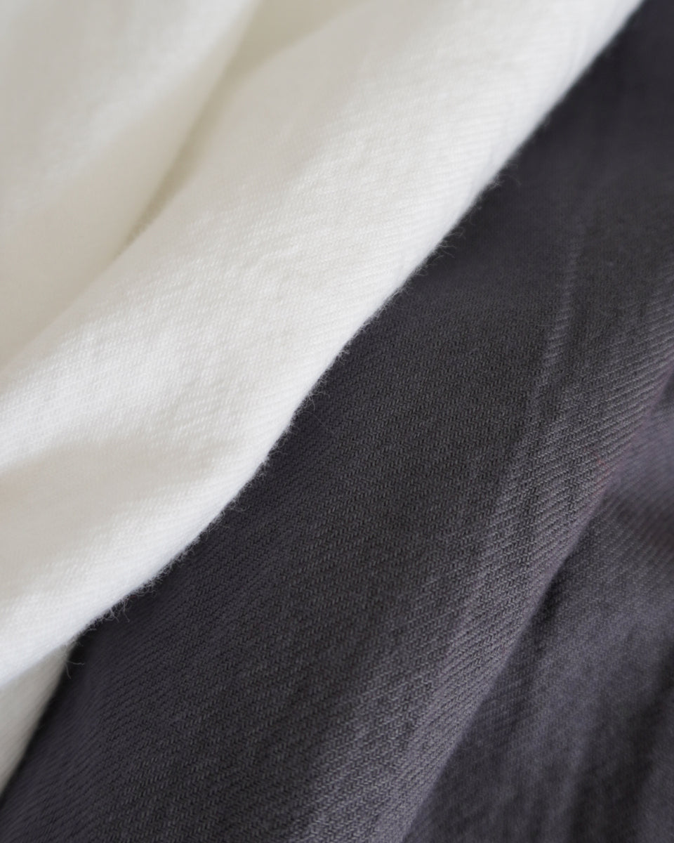 ゴーシュ 20/1オーガニックツイル シャツジャケット / ホワイト【正規