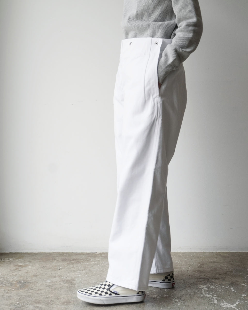 TUKI snap pants / white【正規通販店】スナップパンツ – bollard