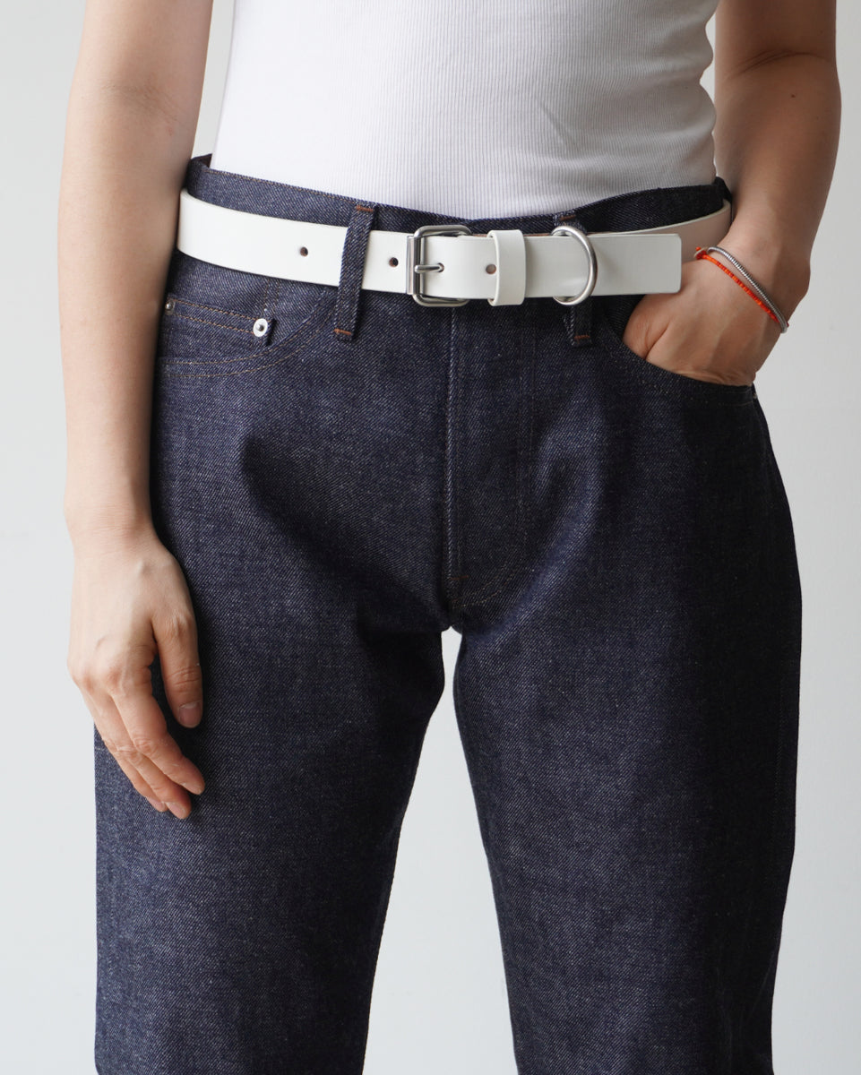 TUKI doggie belt / white / cow leather【正規販売店】 ベルト