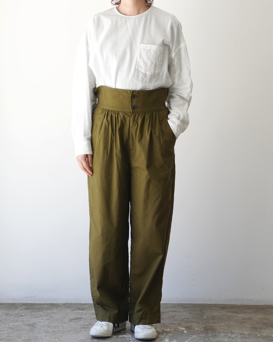 ゴーシュ　パンツ ゴーシュ20/1ポプリン ワイドパンツ【正規販売店】通販 服 ハイ