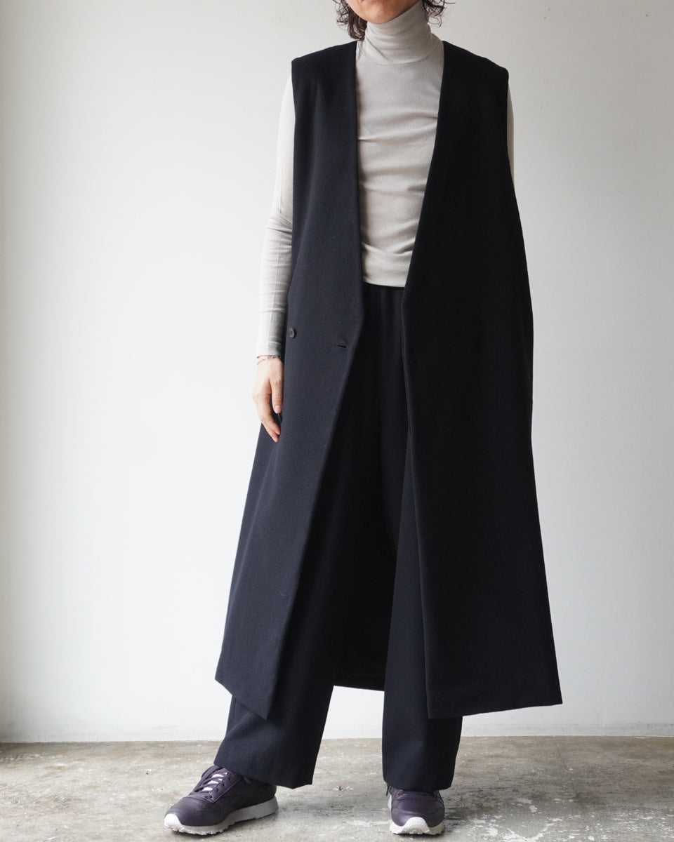 comm.arch.ウールアルパカロングコート　ジレ　ベスト COMM.ARCH コム・アーチ | Escargot Circus comm.arch.ウール