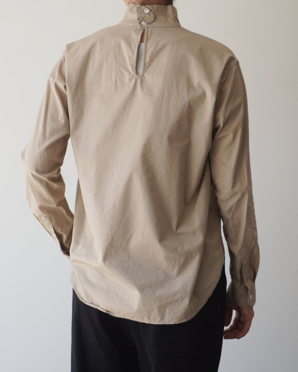 ゴーシュ ブロードシャツ ハイネックシャツ / ベージュ 通販【正規販売