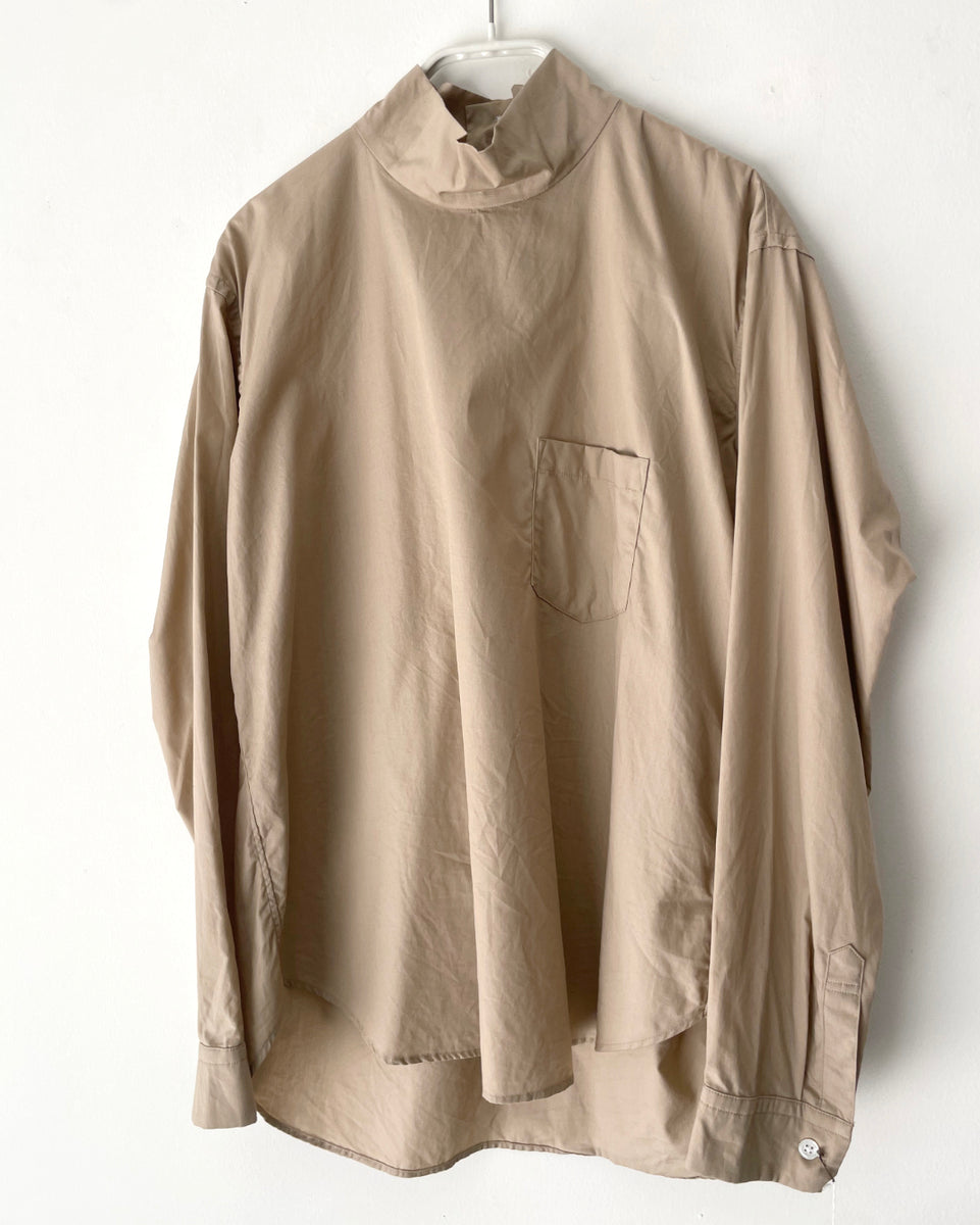 CPG ベージュ ハイネックシャツ ゴーシュ ブロードシャツ ハイネックシャツ / ベージュ 通販【正規販売