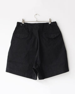 TUKI field shorts / black / solid twill G/D / size1