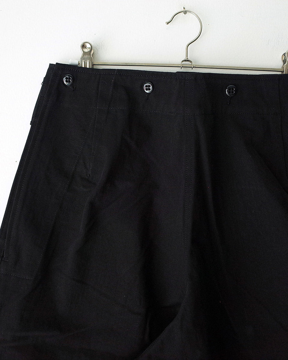 TUKI military baggs reverse / black / solid twill【正規通販