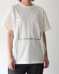 【銀箔】ロゴフレーム Tシャツ【2色】BOLLARD COFFEE