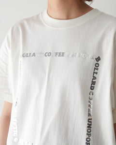 【銀箔】ロゴフレーム Tシャツ【2色】BOLLARD COFFEE
