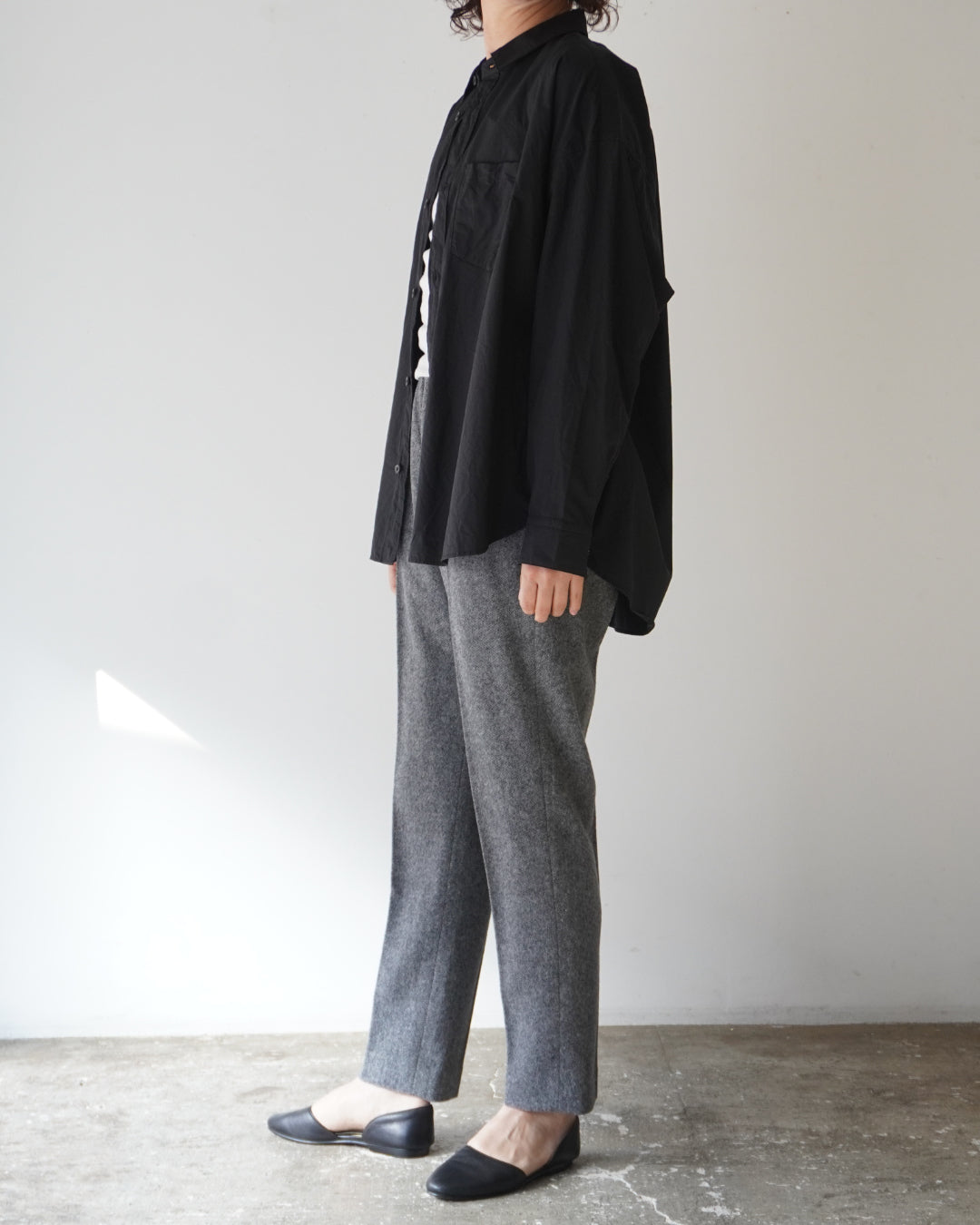 ゴーシュ ピマタイプライター シャツ / ブラック