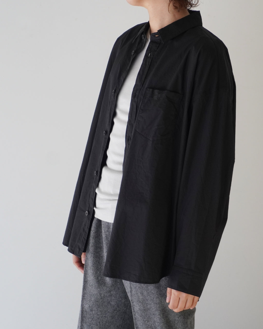 ゴーシュ ピマタイプライター シャツ / ブラック