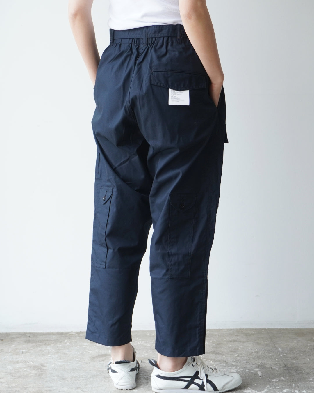 TUKI pilot pants / navy blue / oxford / size0,4