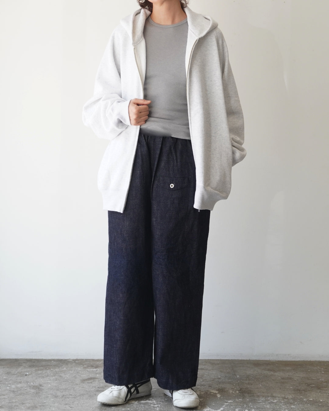 ゴーシュ セルベッジデニム ワイドパンツ