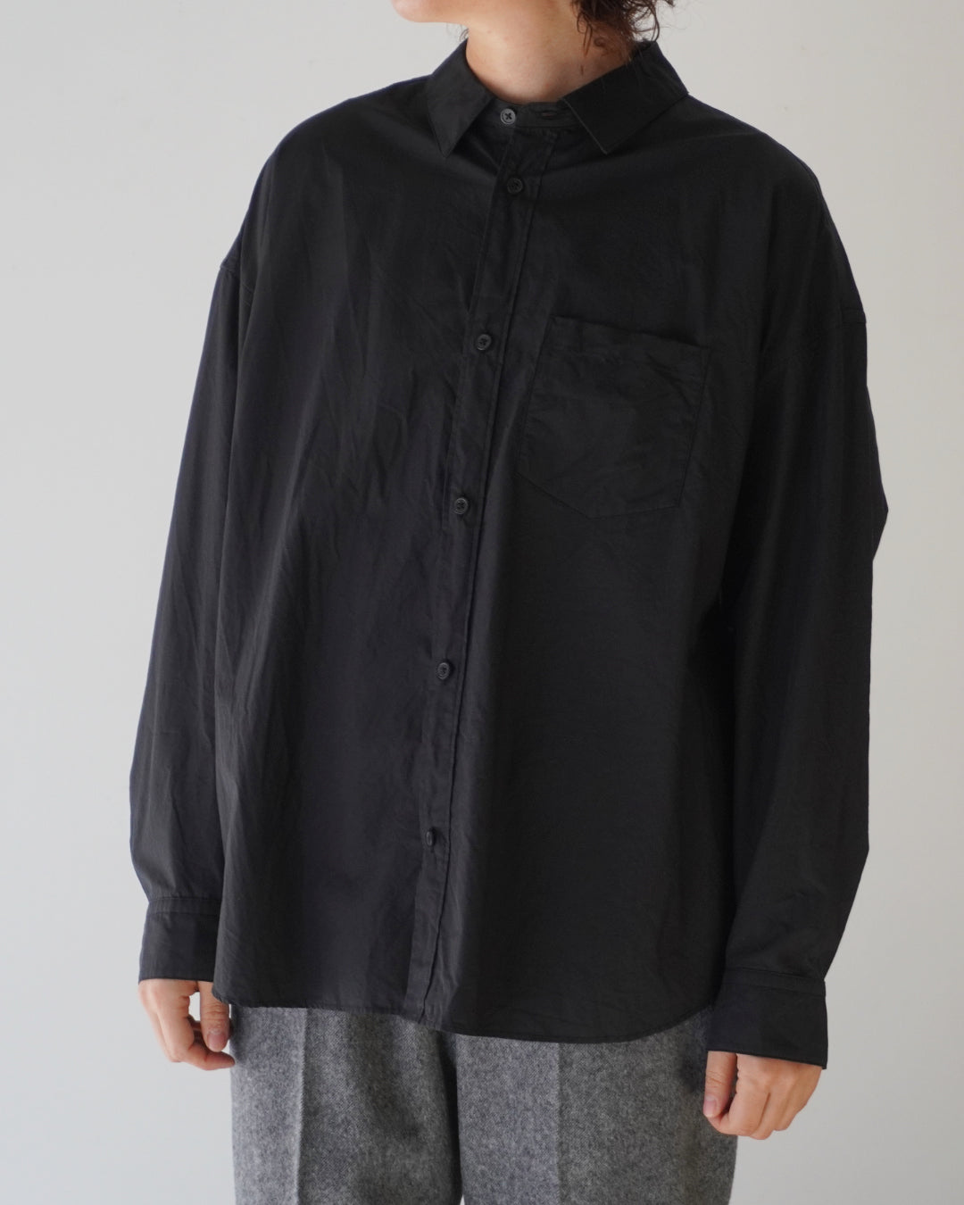 ゴーシュ ピマタイプライター シャツ / ブラック