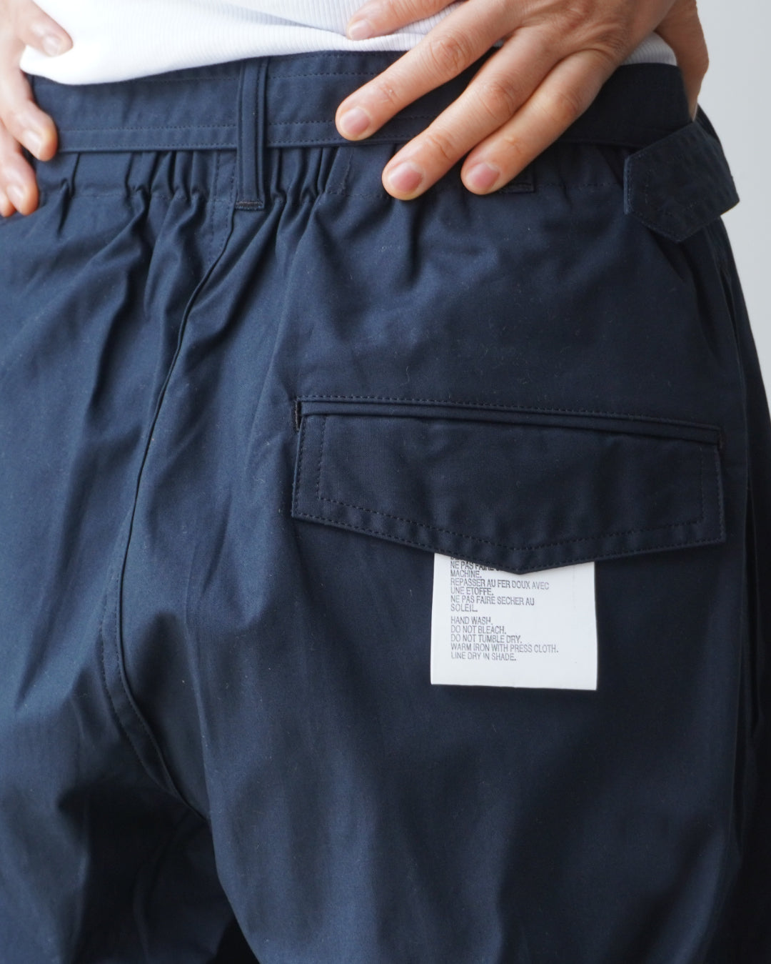 TUKI pilot pants / navy blue / oxford / size0,4