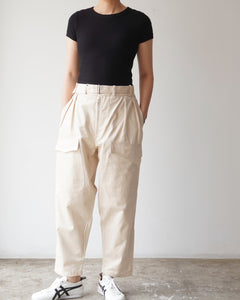 TUKI pilot pants / ecru / gabardine / size0