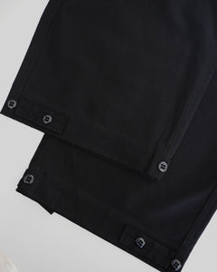 TUKI over pants / black / cotton serge / size0