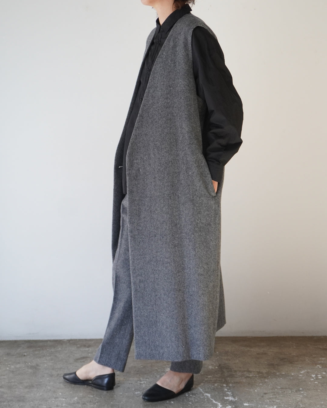 ゴーシュ ピマタイプライター シャツ / ブラック