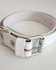 TUKI doggie belt / white / cow leather