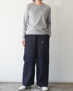ゴーシュ セルベッジデニム ワイドパンツ