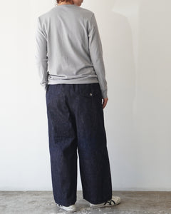 ゴーシュ セルベッジデニム ワイドパンツ