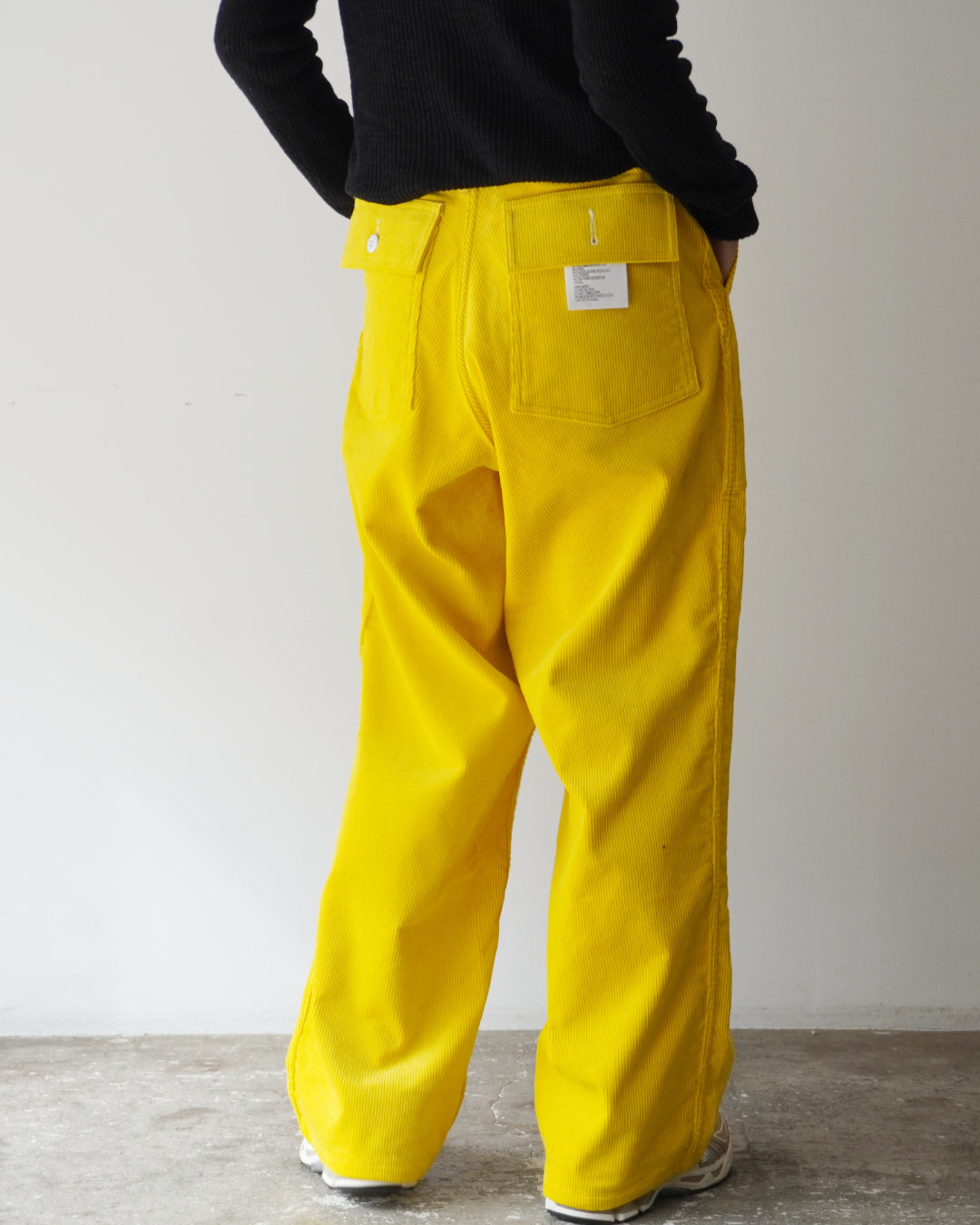 TUKI baker pants / yellow / 9 wale corduroy / size0