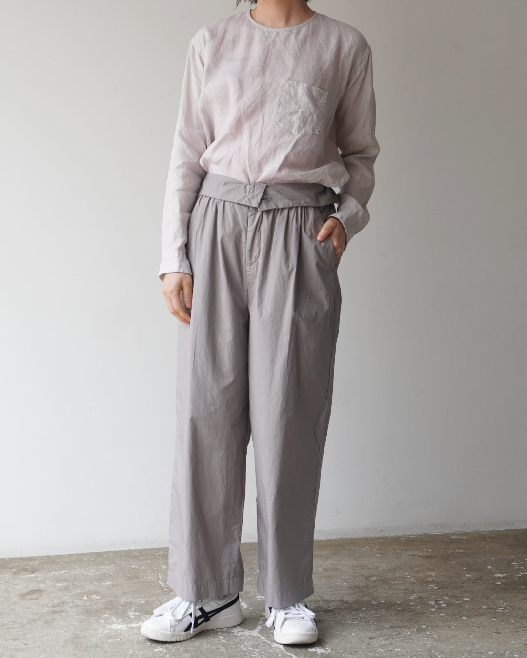 ゴーシュ 60/1ヘンプ 丸首 ブラウス【正規販売店】 通販 服 シャツ