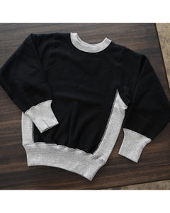 TUKI cotton jumper / mix gray rib black / size0,2