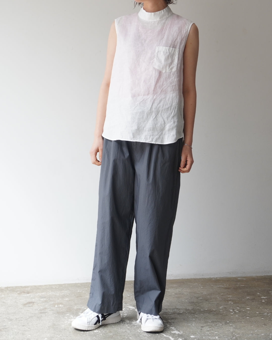 ゴーシュ 60/1ヘンプ ノースリーブブラウス【正規販売店】 服 通販 