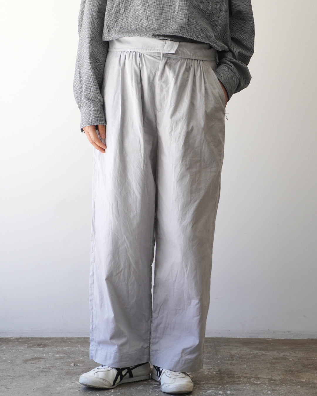 ゴーシュ20/1ポプリン ワイドパンツ【正規販売店】通販 服 ハイ