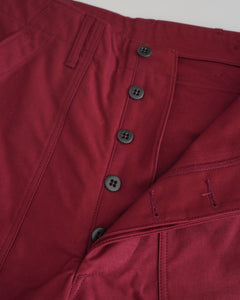 TUKI baker pants / maroon / 2ply sateen / size0,1