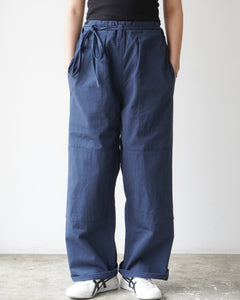 TUKI karate pants / ink blue / solid twill  / size1,3