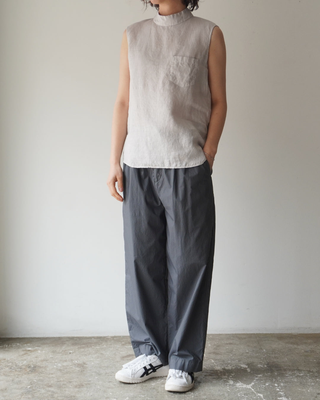 ゴーシュ 60/1ヘンプ ノースリーブブラウス【正規販売店】 服 通販