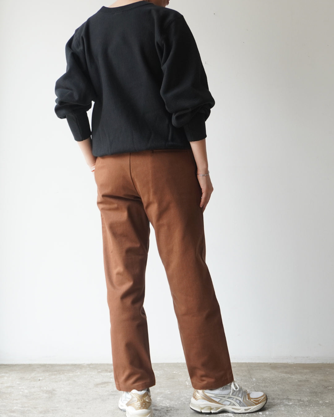 TUKI s/s slim trousers / brown / katsuraghi drill / size1