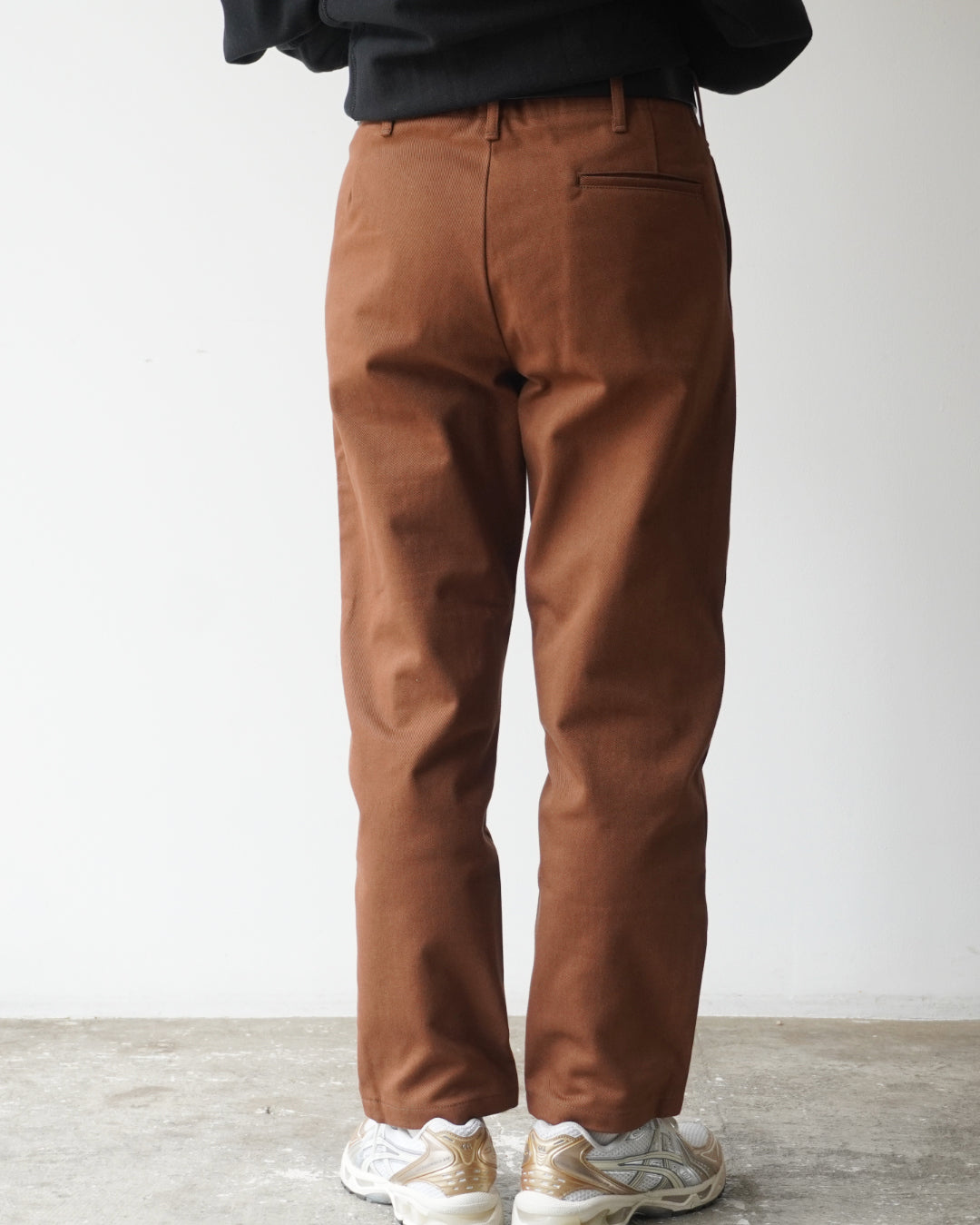 TUKI s/s slim trousers / brown / katsuraghi drill / size1