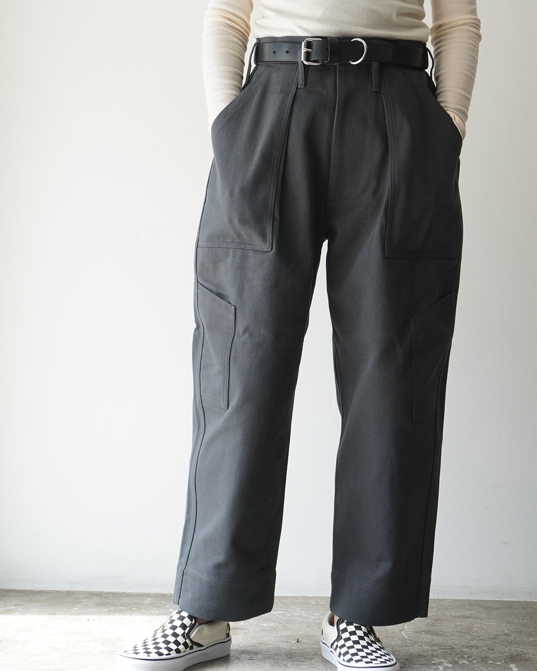 TUKI combat pants / steel blue / katsuraghi drill / size1