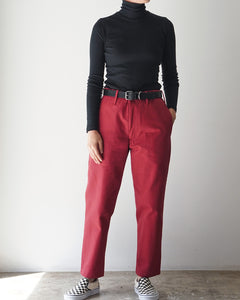 TUKI s/s slim trousers / ebony / katsuraghi drill / size1