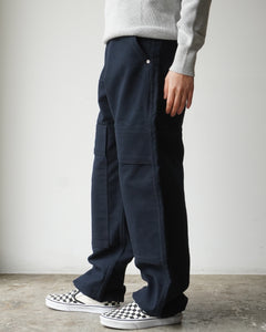 TUKI double knee pants / black / cotton melton / size2