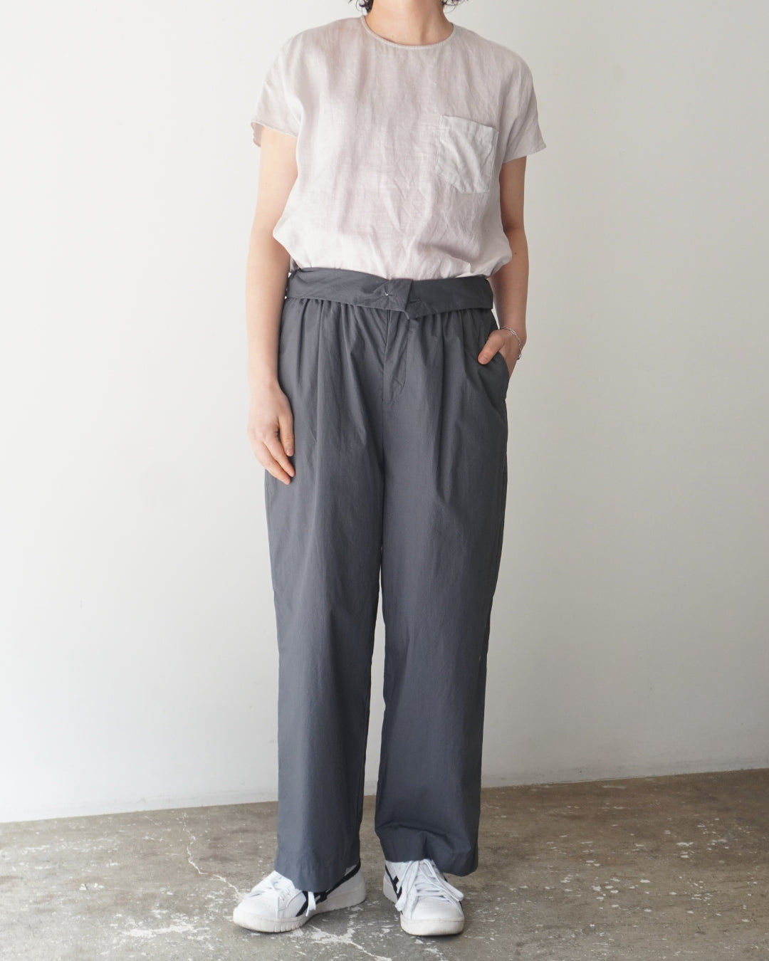 ゴーシュ 80/1タイプライター ワイドパンツ【正規販売店】通販 服 ハイ