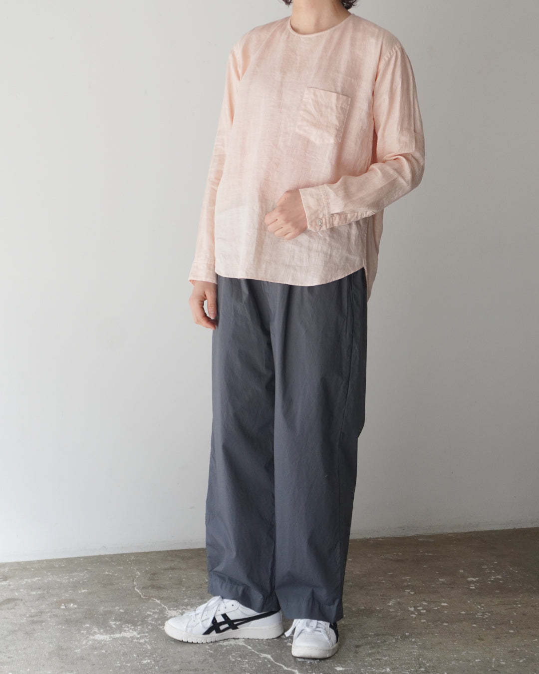 ゴーシュ 60/1ヘンプ 丸首 ブラウス【正規販売店】 通販 服 シャツ