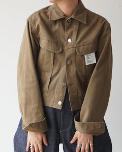 TUKI cowboy jacket / olive / katsuraghi drill / size2