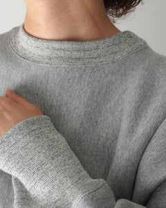 TUKI cotton jumper / heather gray / size2,4
