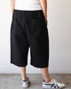 TUKI big shorts / blue black / high count denim / size4