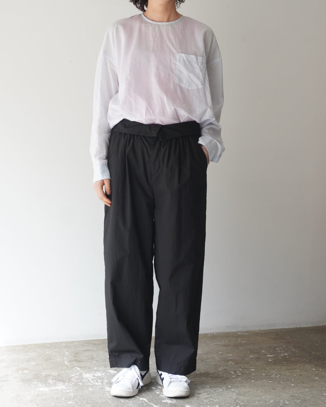 ゴーシュ 80/1タイプライター ワイドパンツ【正規販売店】通販 服 ハイ