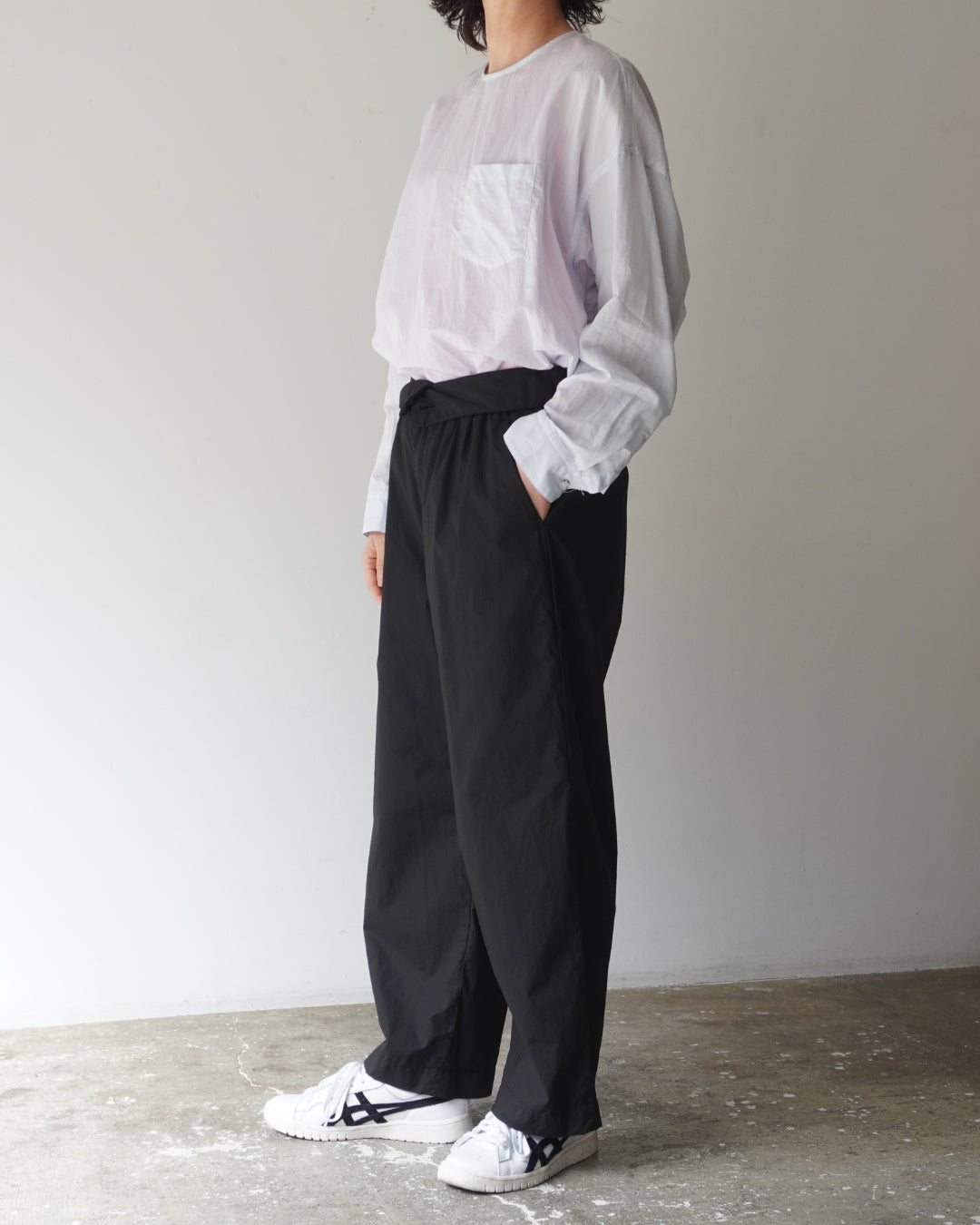 ゴーシュ 80/1タイプライター ワイドパンツ【正規販売店】通販 服 ハイ