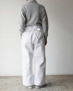TUKI snap pants / white / katsuragi drill / size1