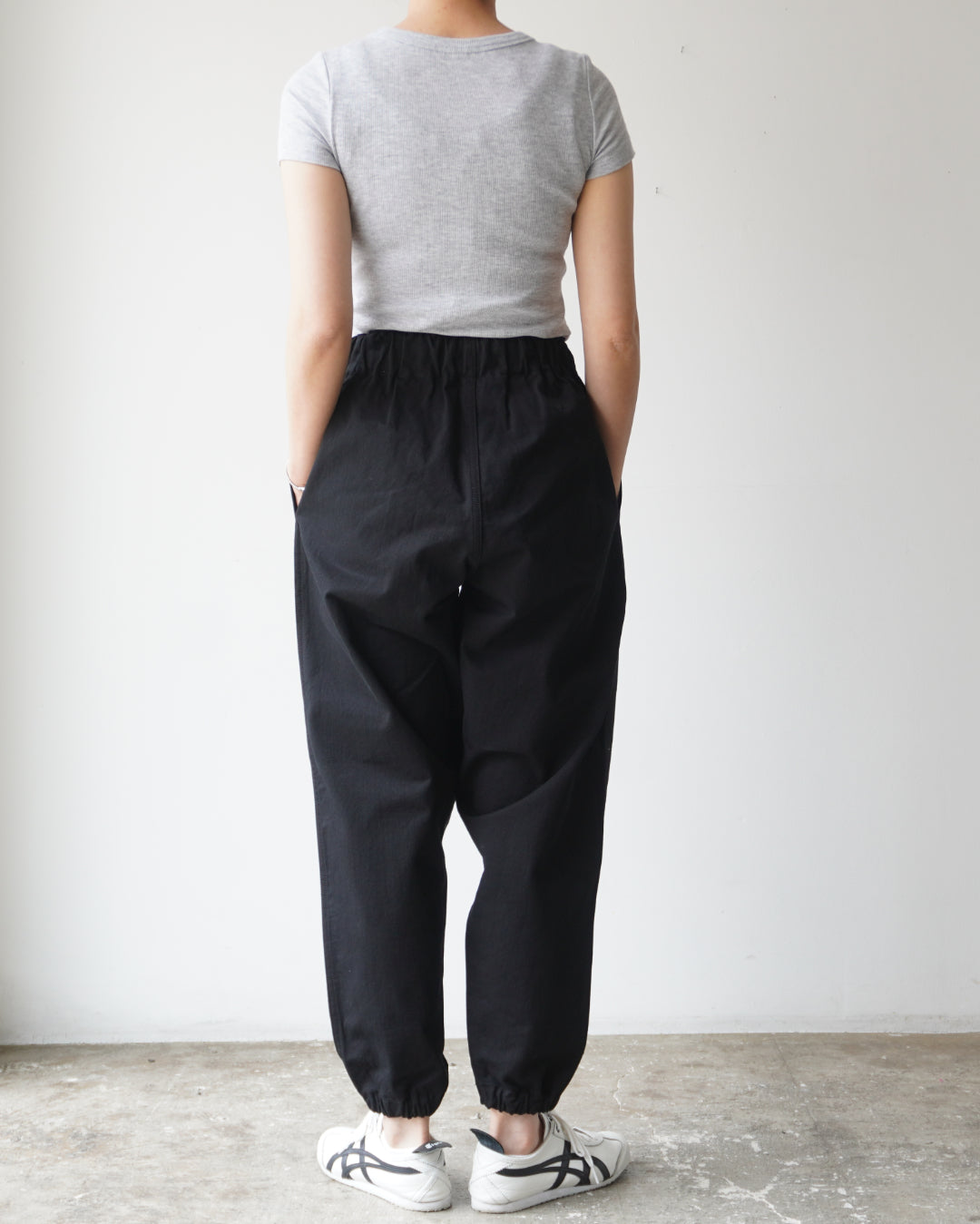 TUKI gum pants / black / solid twill / size1